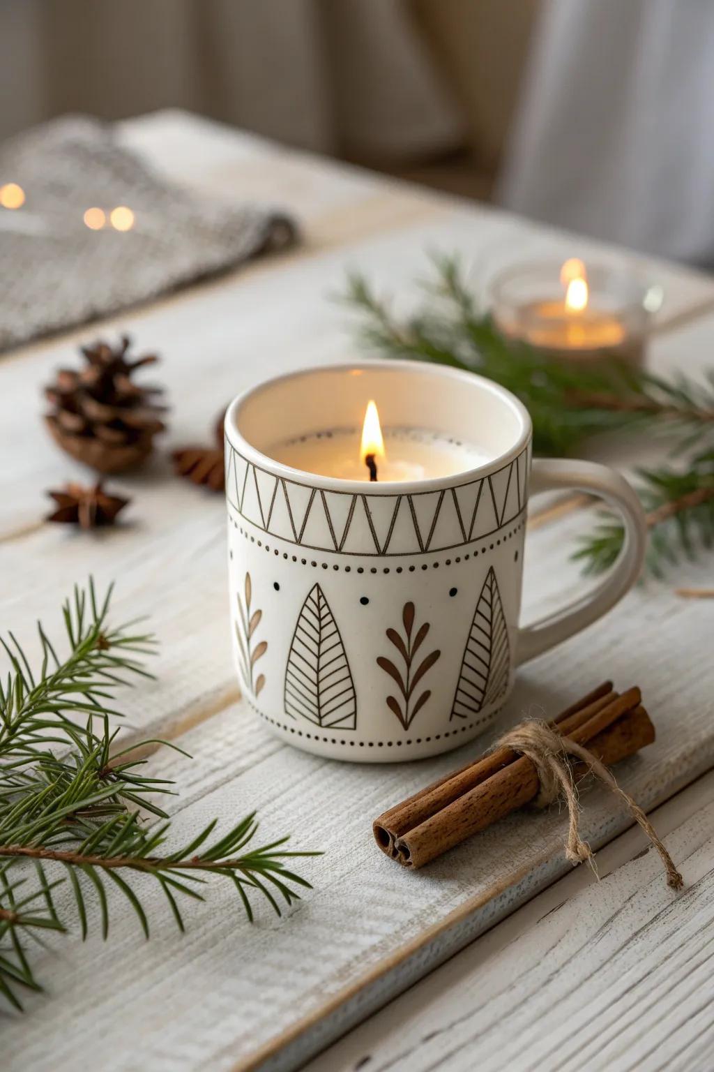 Embrace the season with a scented mug that captures the essence of the holidays. 🎄✨
