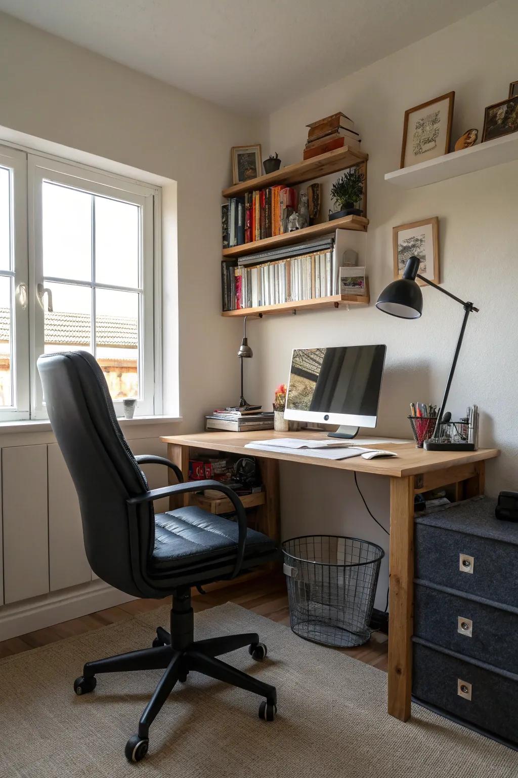 Compact chairs fit perfectly into small, efficient spaces.