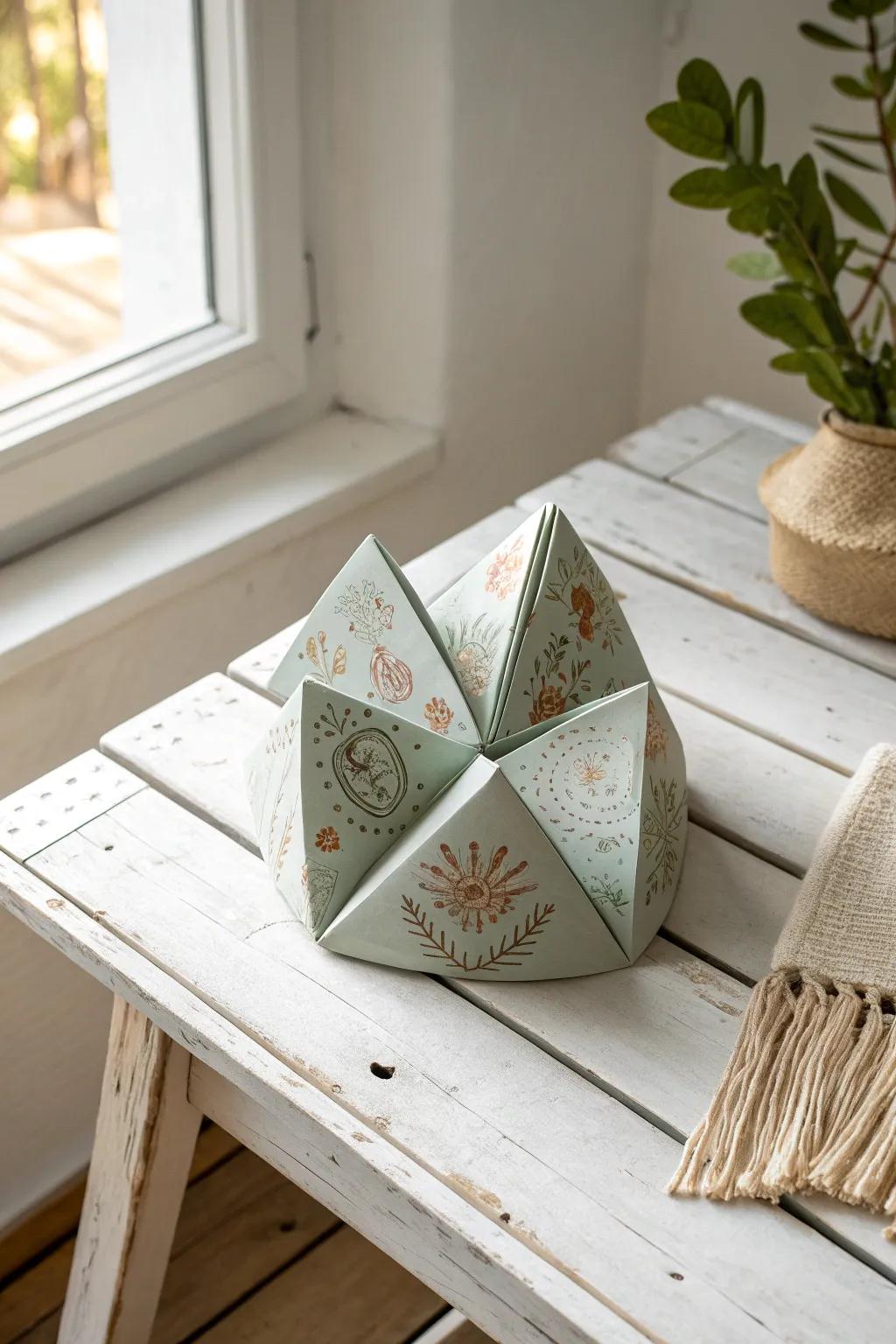 Pause and reflect with a touch of artistry—discover simple mindfulness moments within each fold.