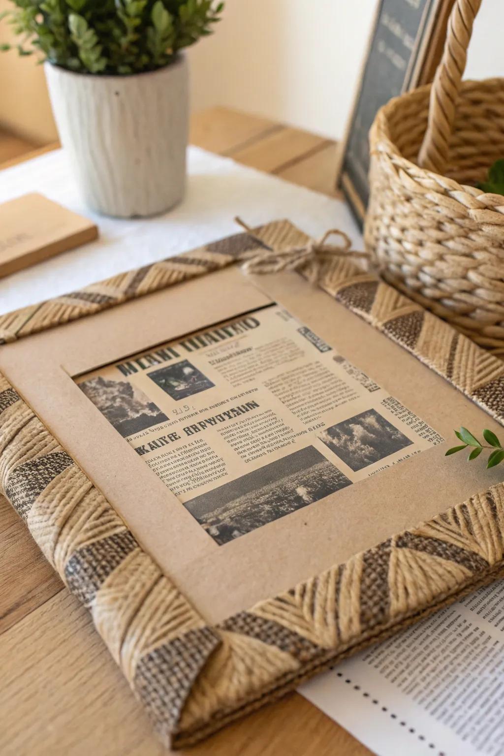 Transform your scrapbook with eco-friendly borders using repurposed materials – where sustainability meets style.