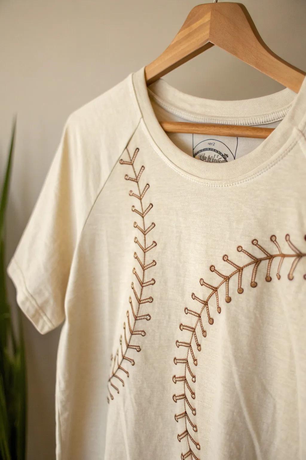 Sustainable style meets sporty chic: Embrace eco-friendly fashion with minimalist softball designs.