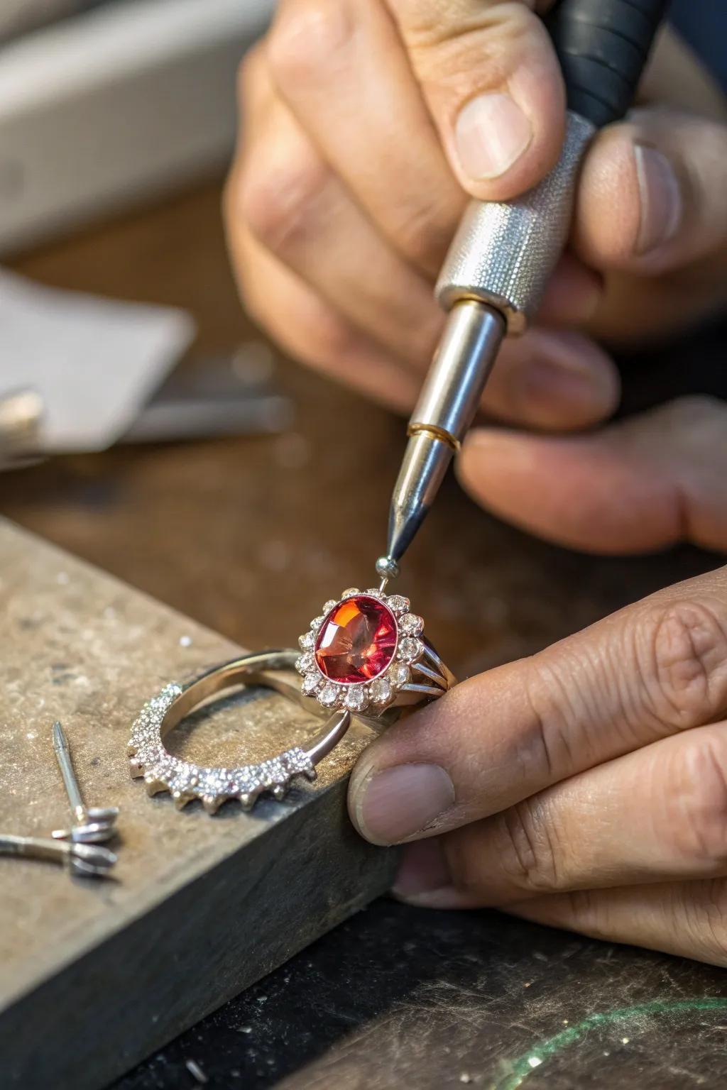 Crafting Beauty: Elevate your style with a custom birthstone piece.