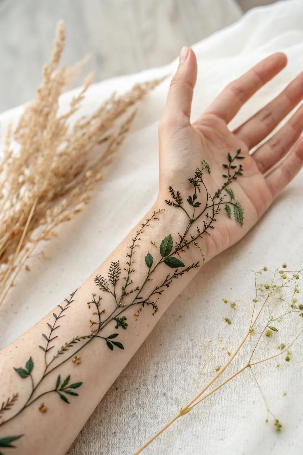 Carry a secret garden with you, where nature's beauty meets artful elegance.
