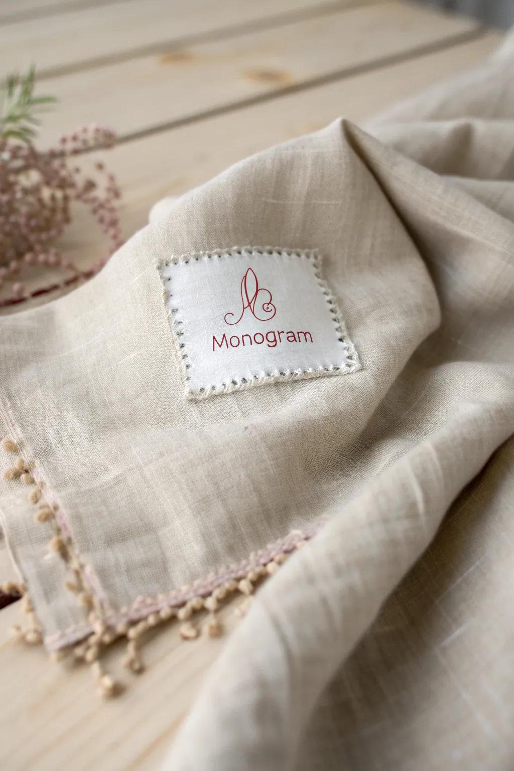 Add a personal touch to your wardrobe with elegant embroidered monograms. #VisibleMending #Craftsmanship