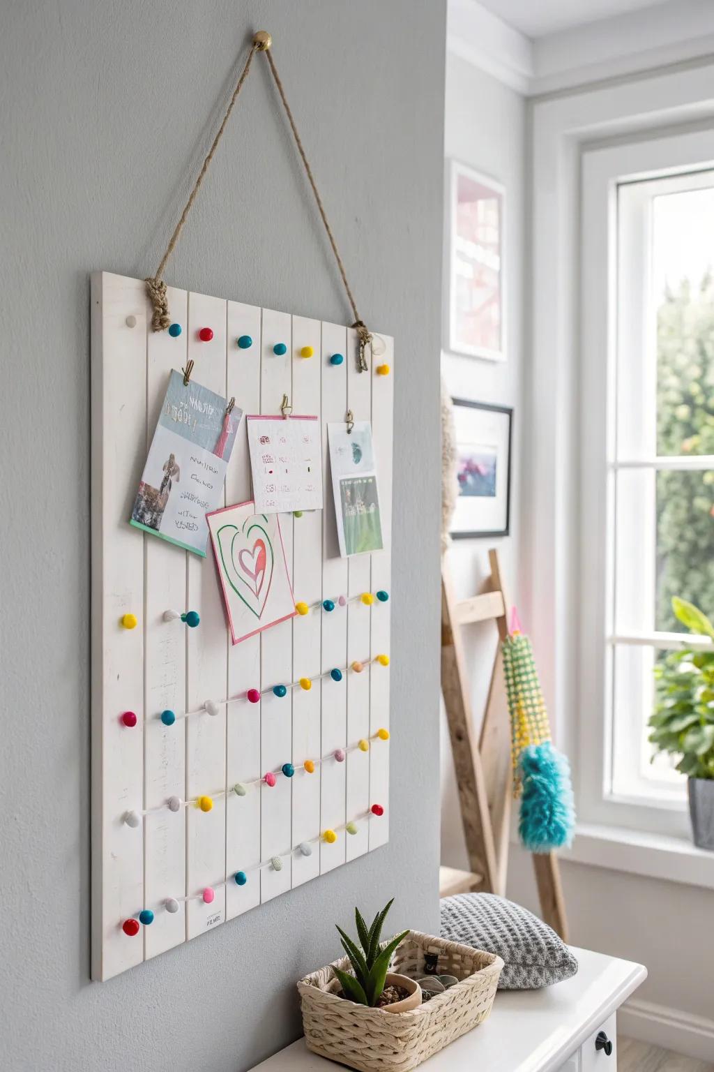 Brighten your space with a splash of color on a minimalist canvas.