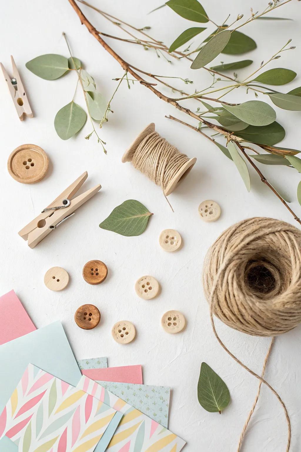 Discover the beauty in simplicity: Create a found object collage with everyday items. #ArtForKids #ScandiBoho