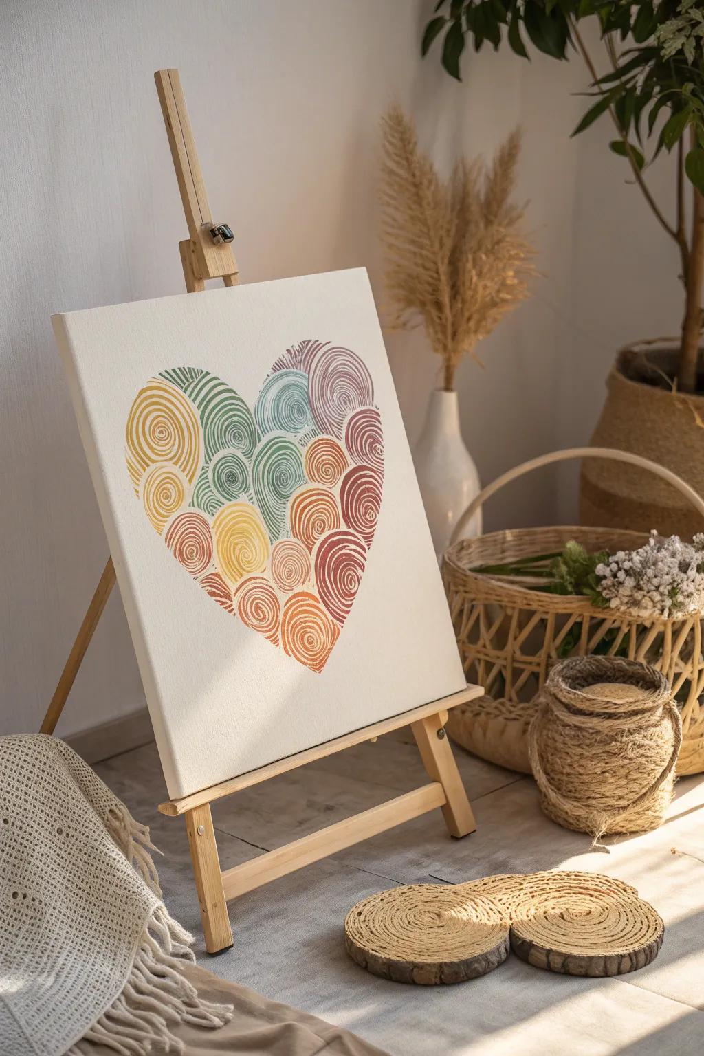 Create a masterpiece of love and unity with family fingerprints. #FamilyArt #MinimalistBeauty