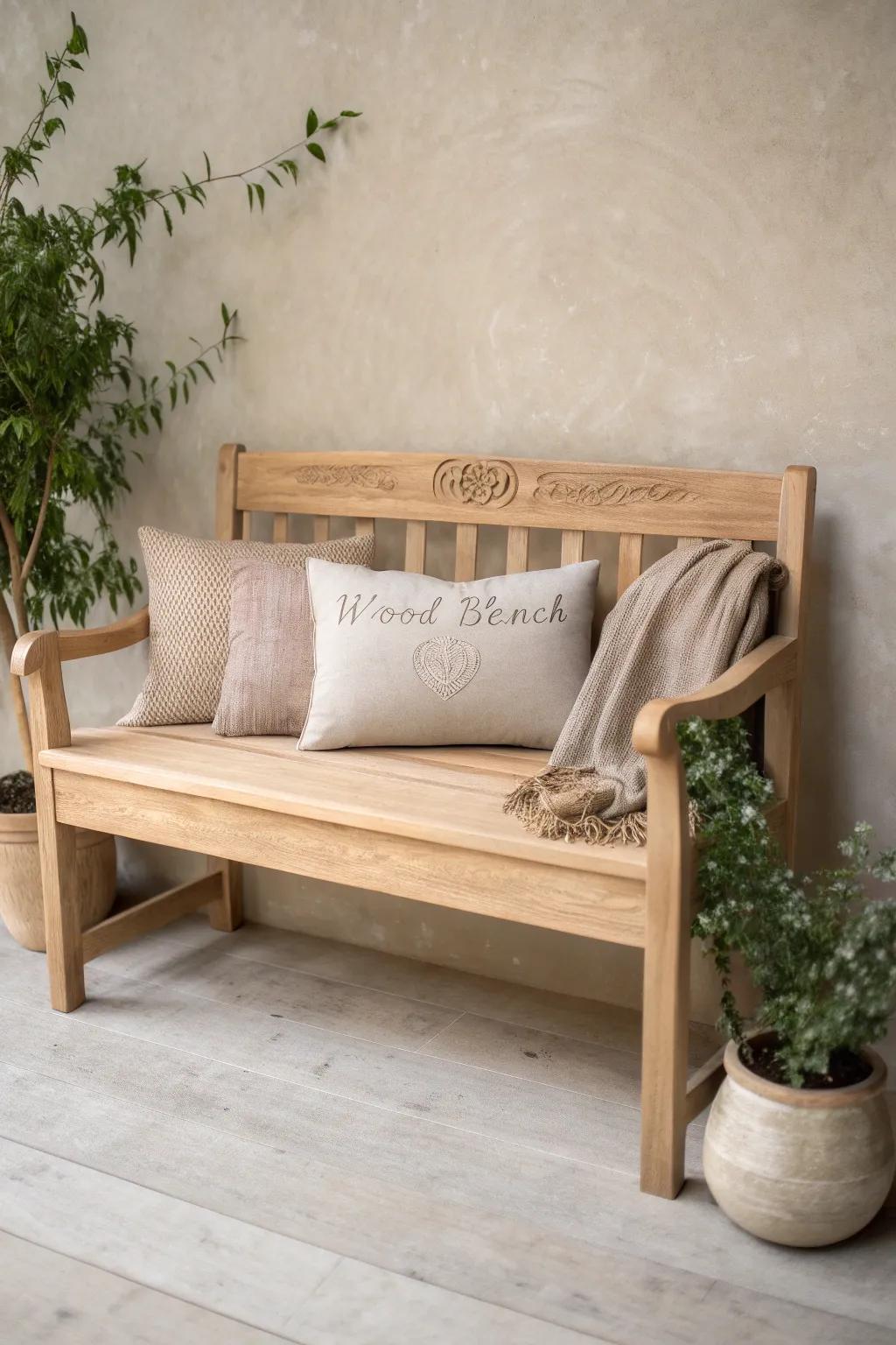Create a personal haven with a bench that tells your story.