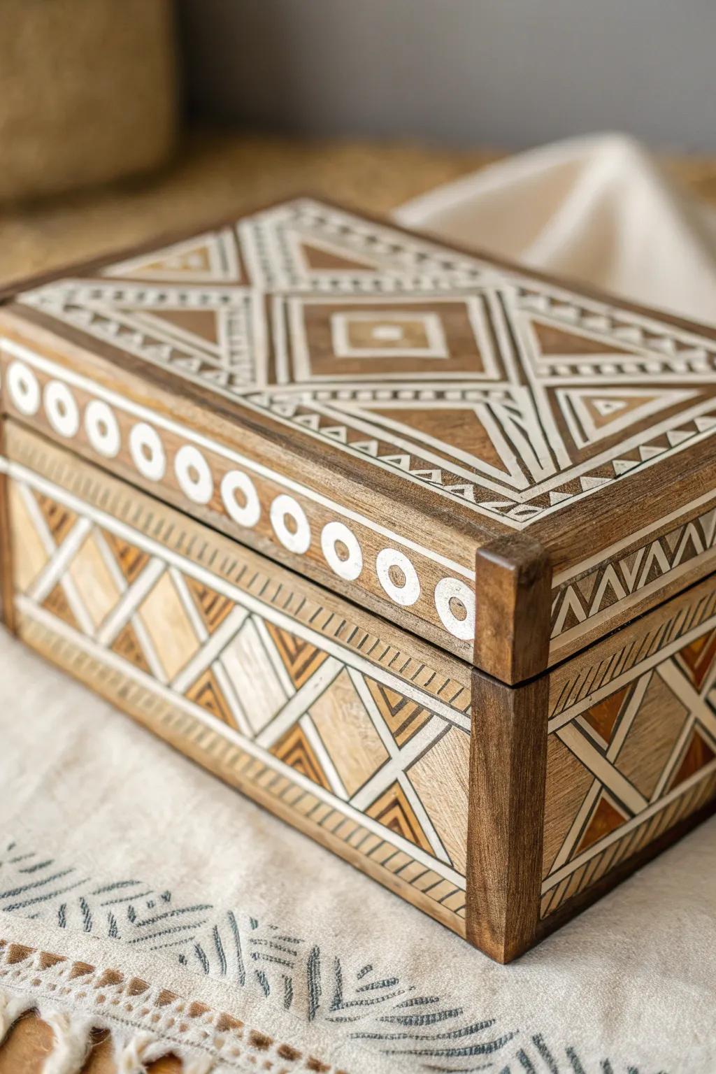 Discover the beauty of history with handcrafted tribal patterns.