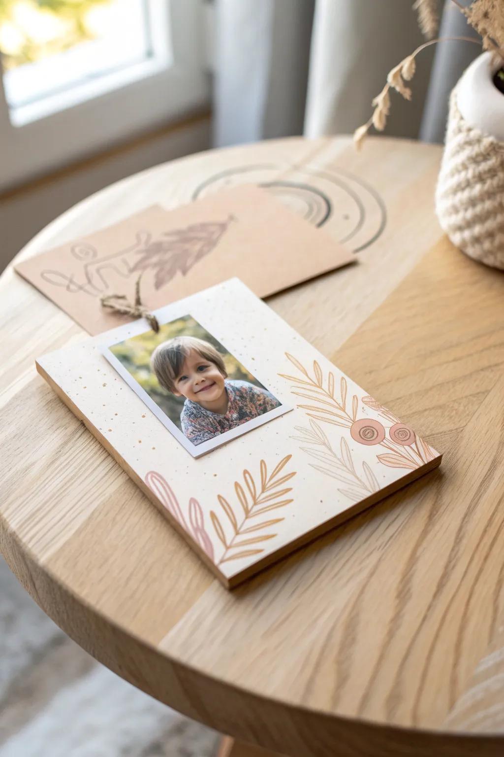 Capture cherished moments with personalized photo cards - a perfect blend of simplicity and sentiment.