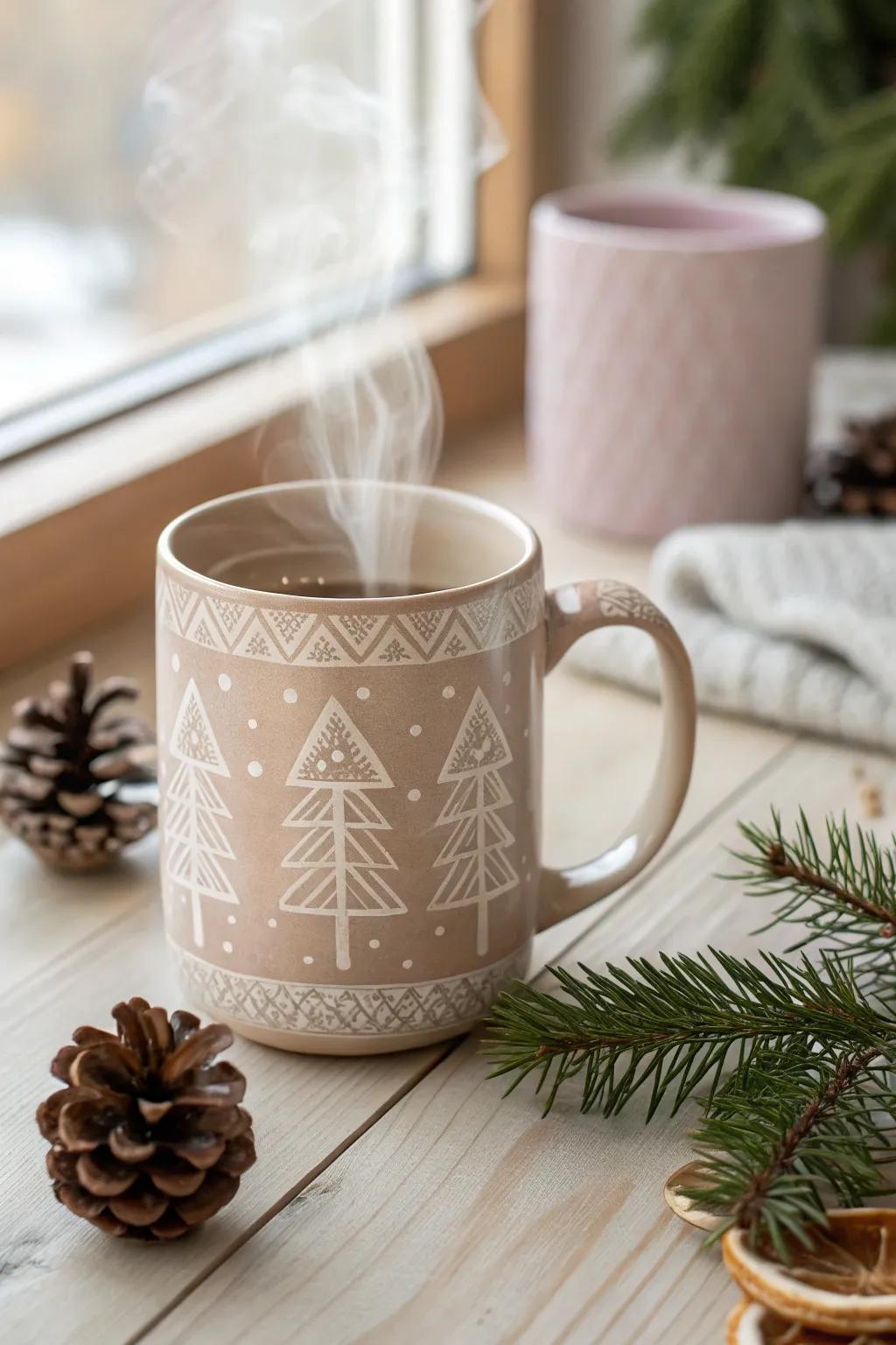 Sip the season with a touch of elegance—where minimalist design meets festive scents.