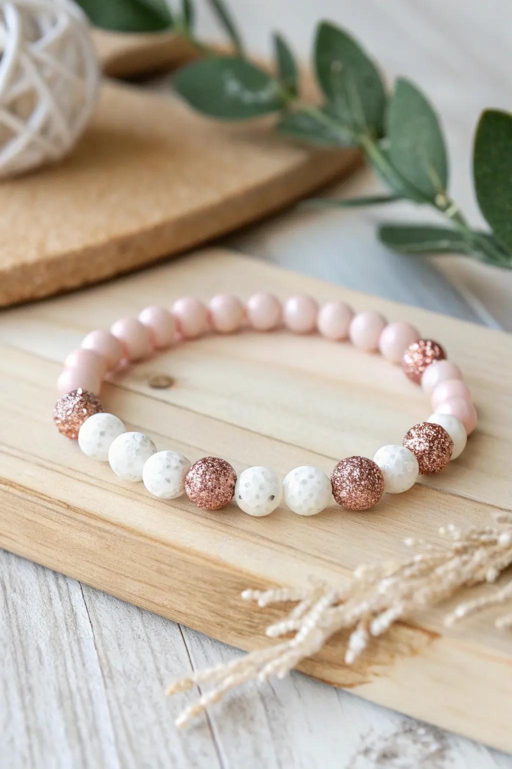 Sparkle in simplicity: a touch of glitter to elevate your minimalist style.