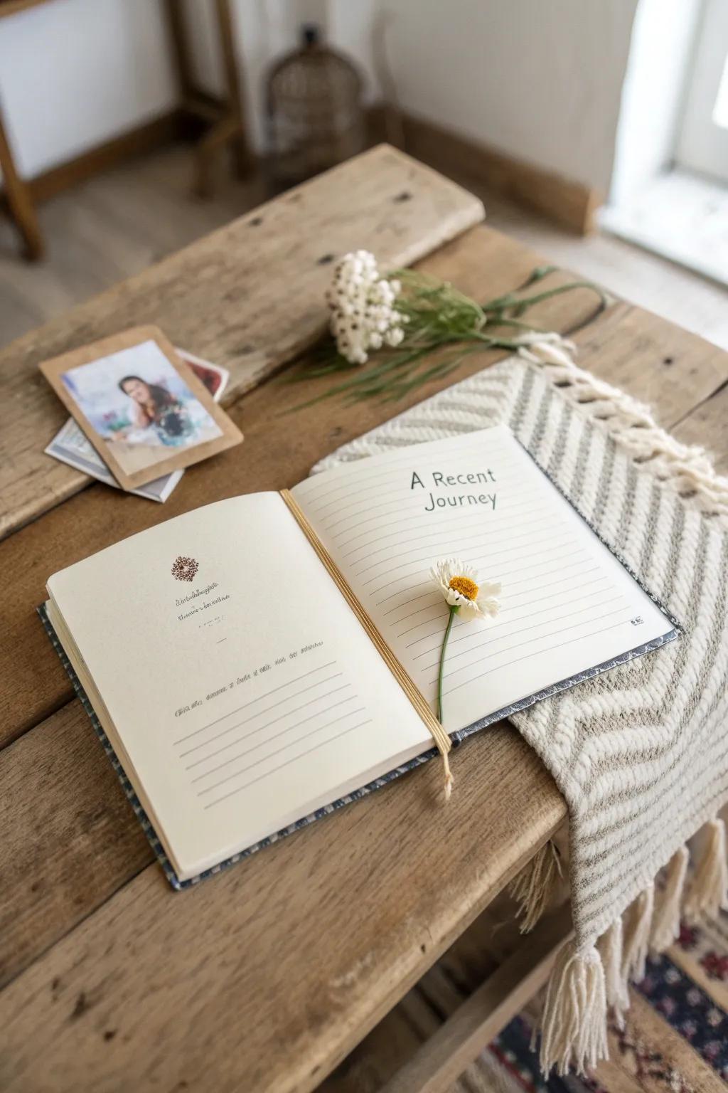 Capture your travels with elegance and simplicity: let your journal tell the story of your adventures.