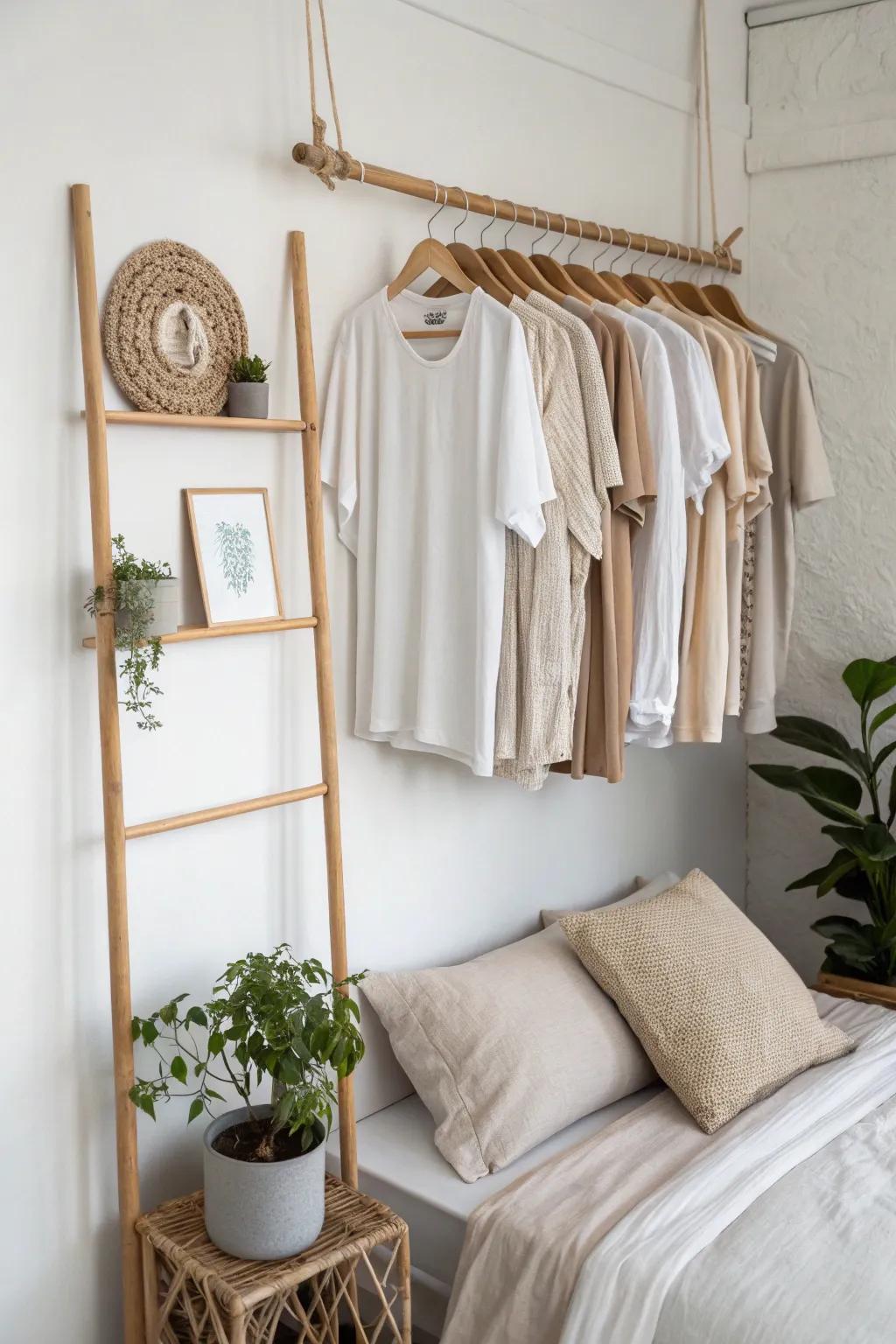 Elevate your space and style with vertical wall hangers—perfect for showcasing your favorite tees in tight spots!