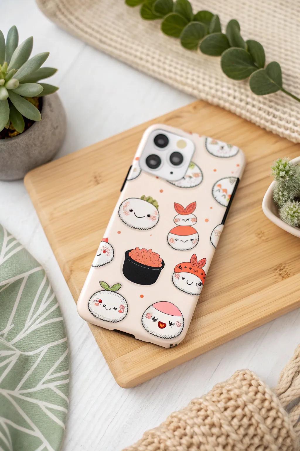 Brighten your day with kawaii charm and minimalist elegance! 🍣✨