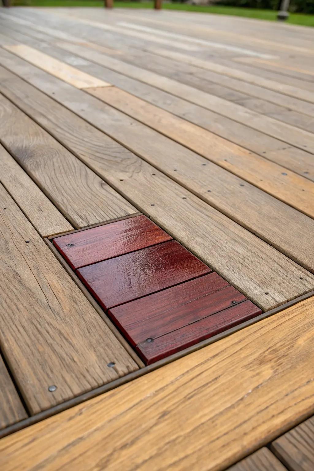Test your stain for the perfect deck finish – craftsmanship starts with a single plank.