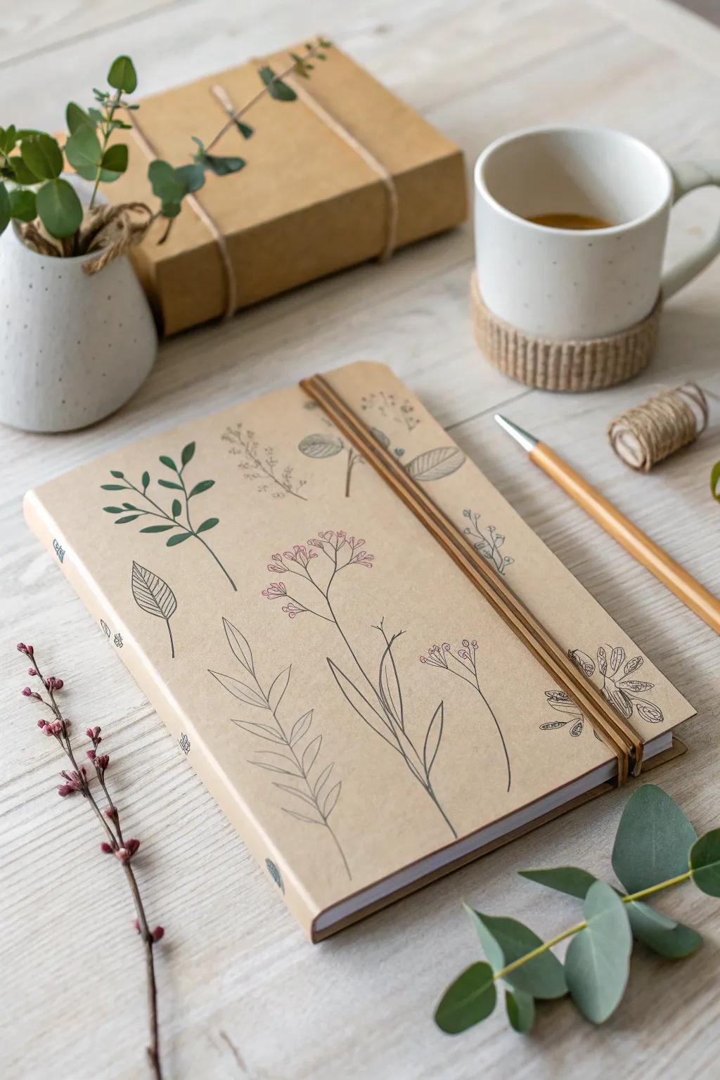 Create a journal cover that feels like a warm, personal welcome every time you open it.