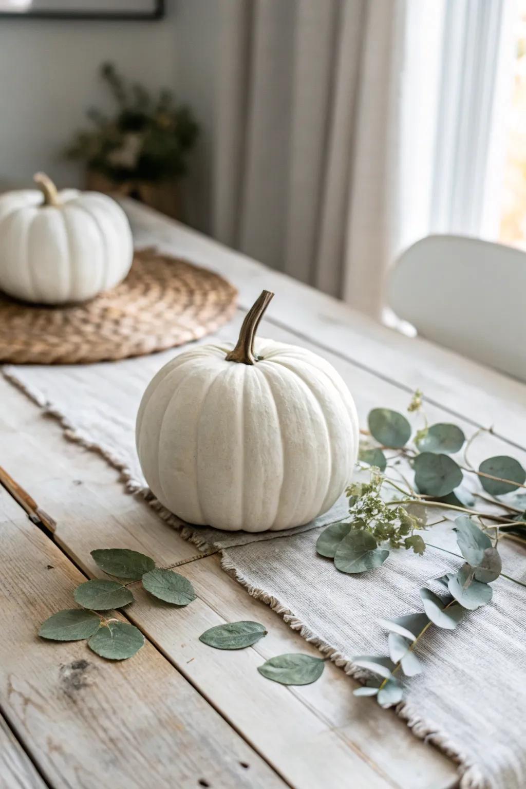 Transform your pumpkin with the elegance of simplicity and spray paint magic.