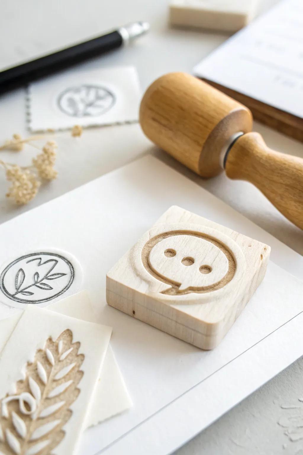 Add a playful pop to your crafts with handmade comic book speech bubble stamps!
