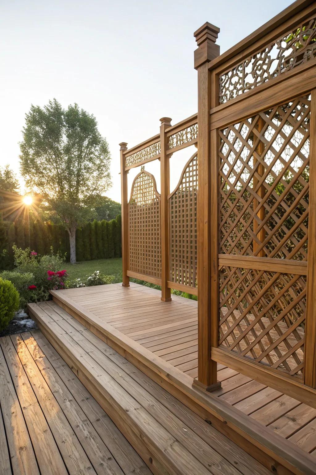 Crafting solitude: a masterpiece of privacy and style.