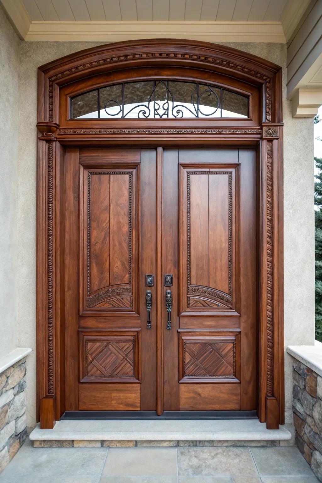 Elevate your entryway with the timeless elegance of double flat stock trim.