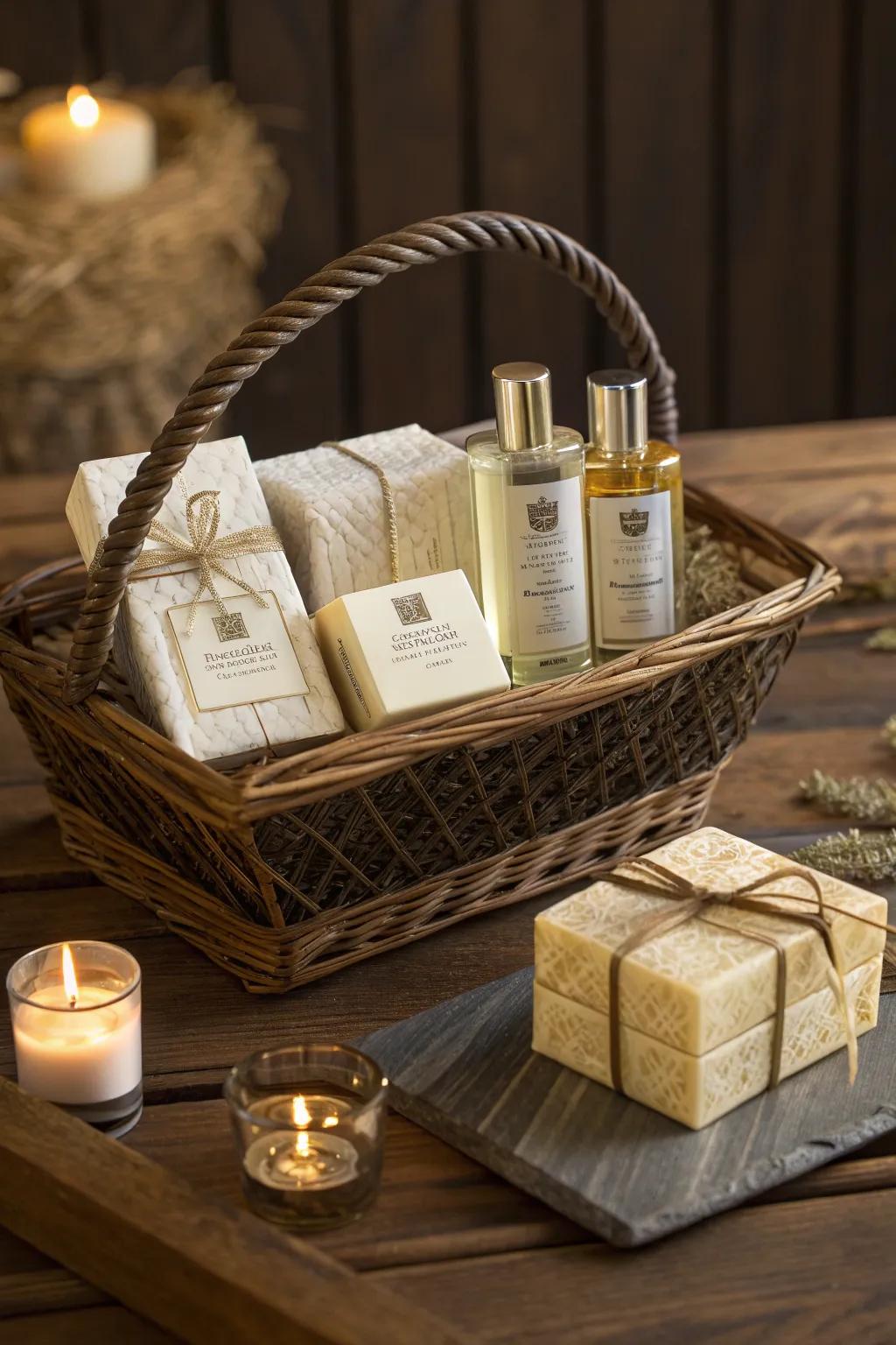 Elevate Dad's routine with a handcrafted personal care package.