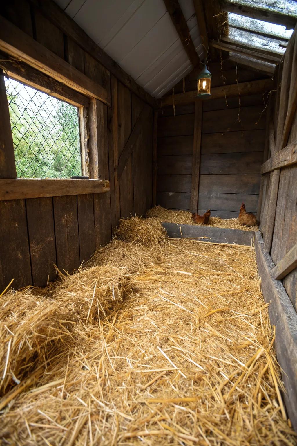 Elevate your coop's charm with eco-friendly ground cover—nature's cleaner, fresher choice.