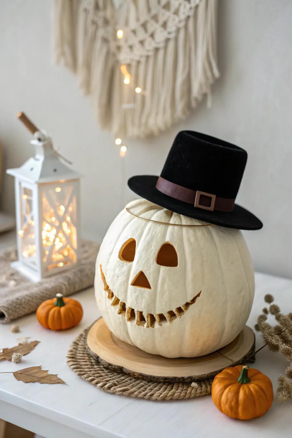 Meet the Dapper Jack: A Pumpkin with Personality and Style 🎩✨