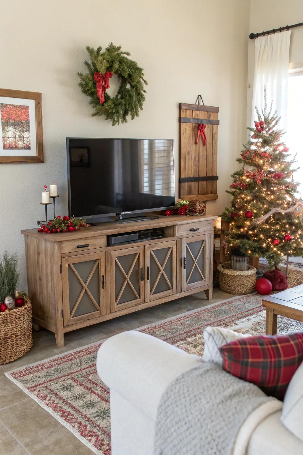 Seasonal styling for a dynamic space.