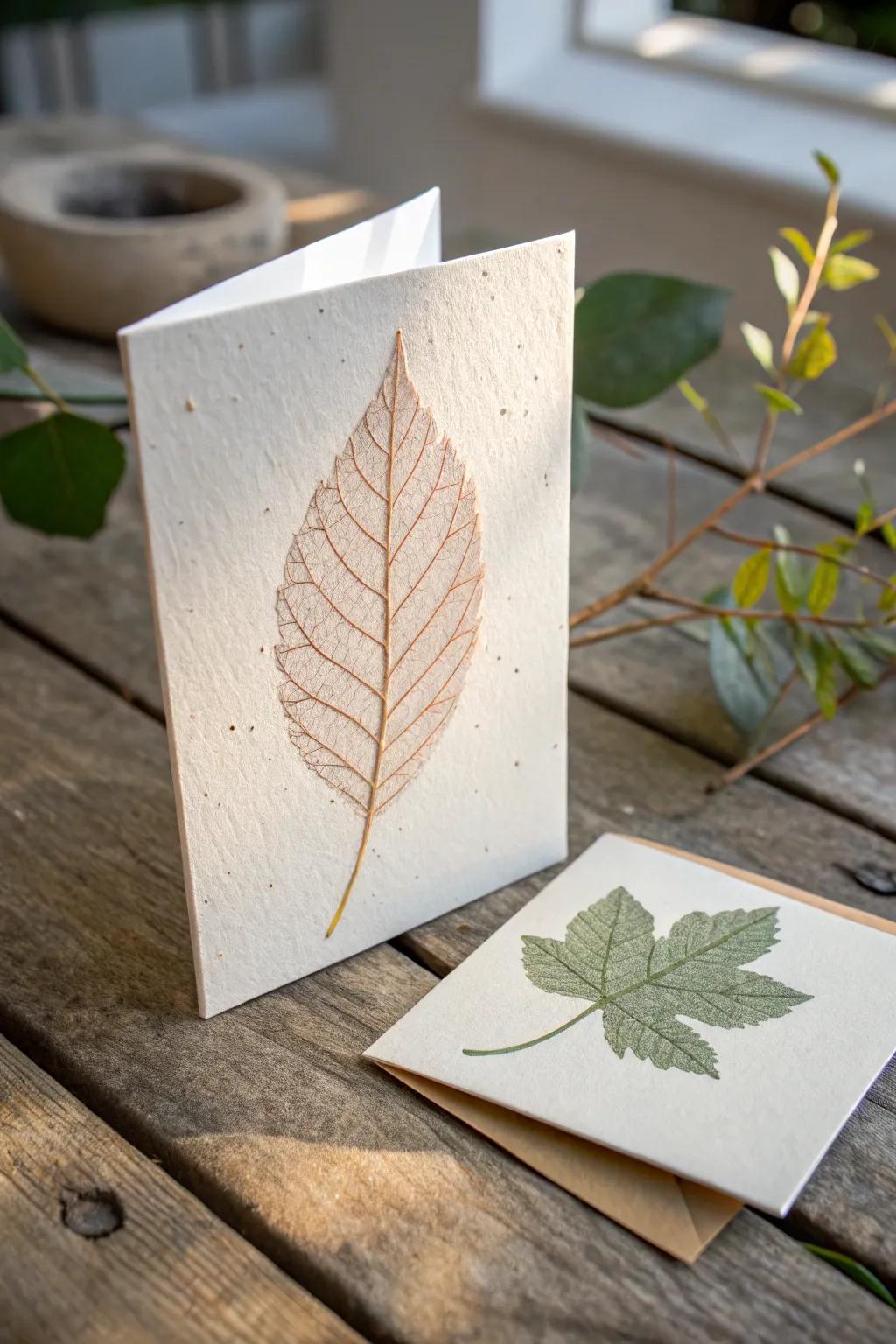 Celebrate Mother's Day with nature's unique touch—create beautiful leaf print cards that speak from the heart.