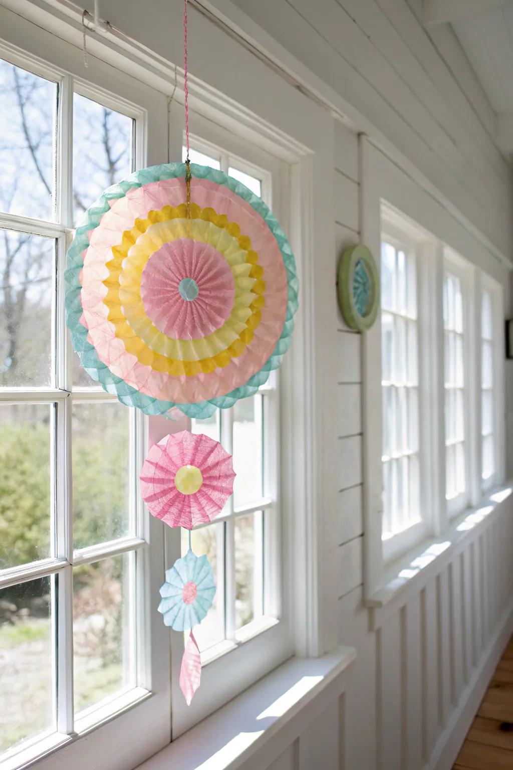 Catch the light with handmade beauty: A simple yet stunning sun catcher to brighten any space.