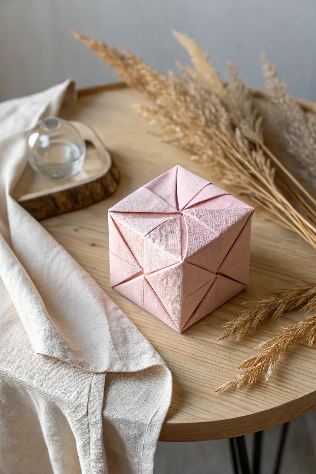 Embrace endless creativity with the origami infinity cube – a masterpiece of craftsmanship and simplicity.