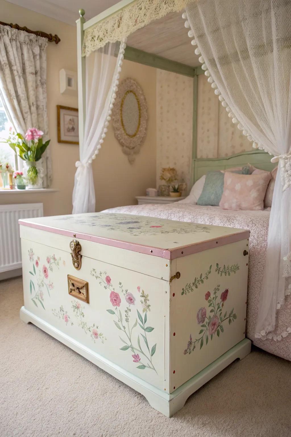 Cottagecore charm with soft pastel hues.