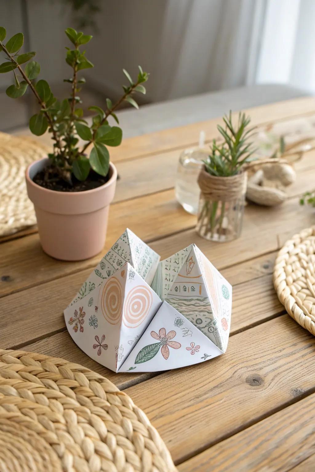 Create cherished memories with playful paper fortunes—where Scandinavian elegance meets boho charm.