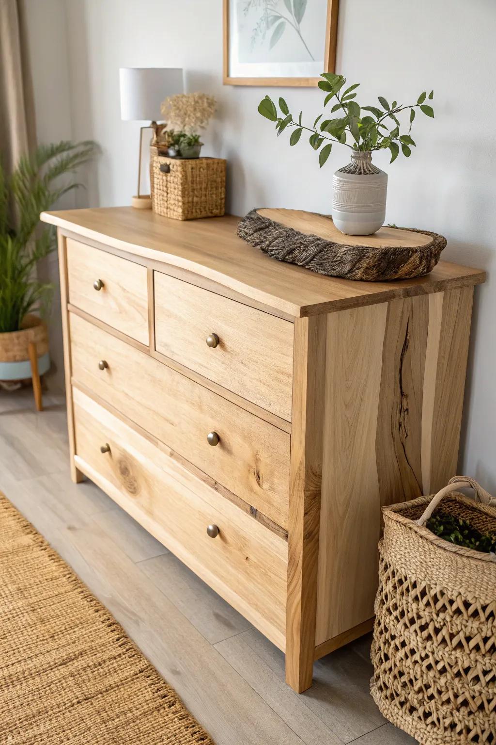 Bringing the Outdoors In: Elevate your space with a touch of nature through live-edge wood accents.