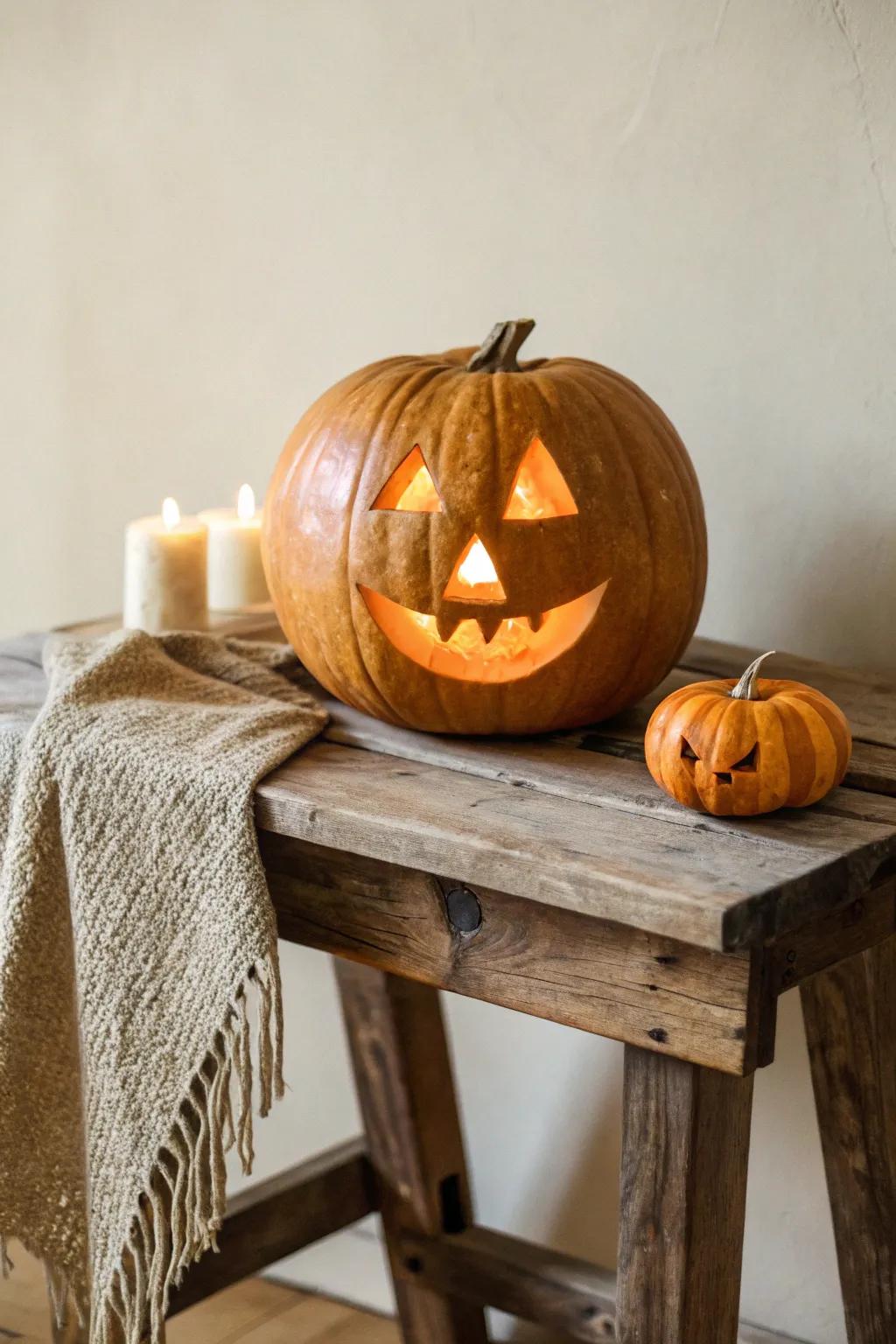 Eerie Eyes: A minimalist approach to pumpkin carving that watches your every move.