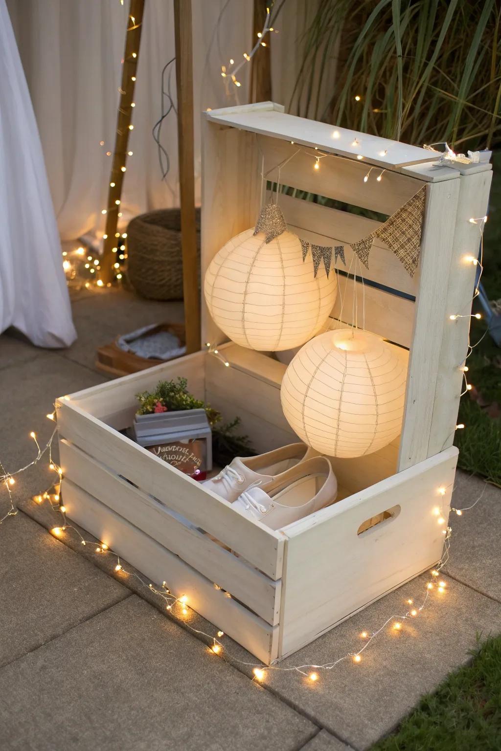 Illuminate your creative space with a festival of lights, where simplicity meets enchanting glow.
