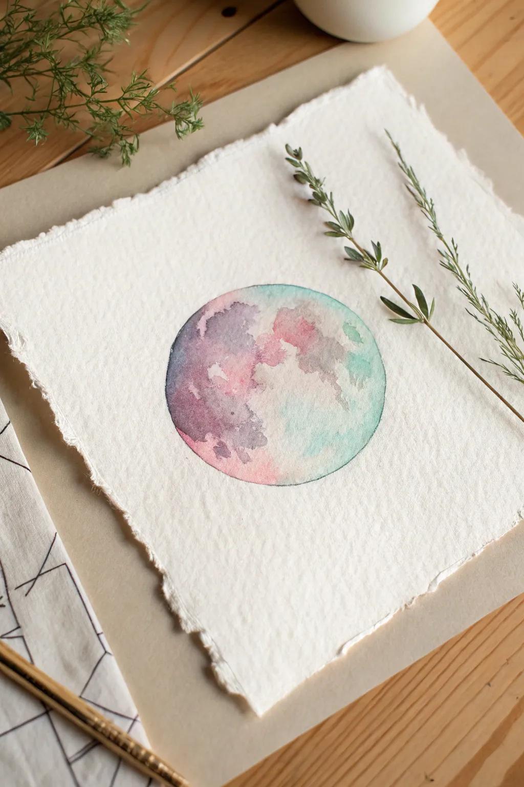 Explore the cosmos with a dreamy touch of pastel planets that capture the imagination.