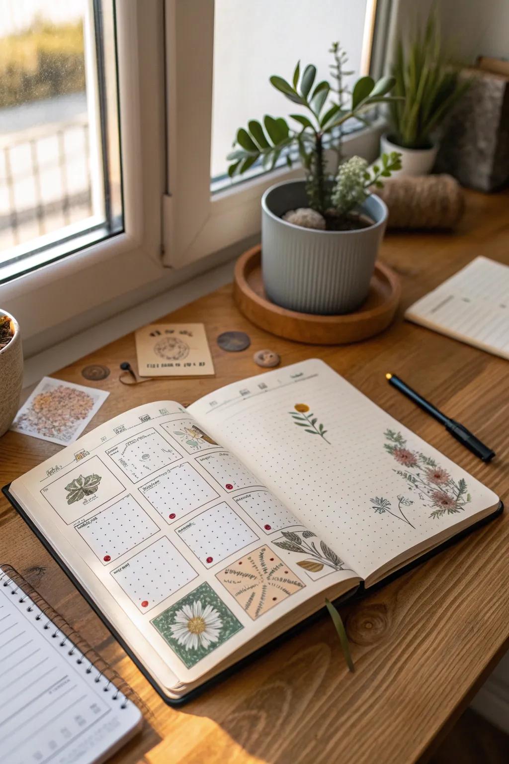 Elevate your bullet journal with themed stickers for effortless creativity and style.