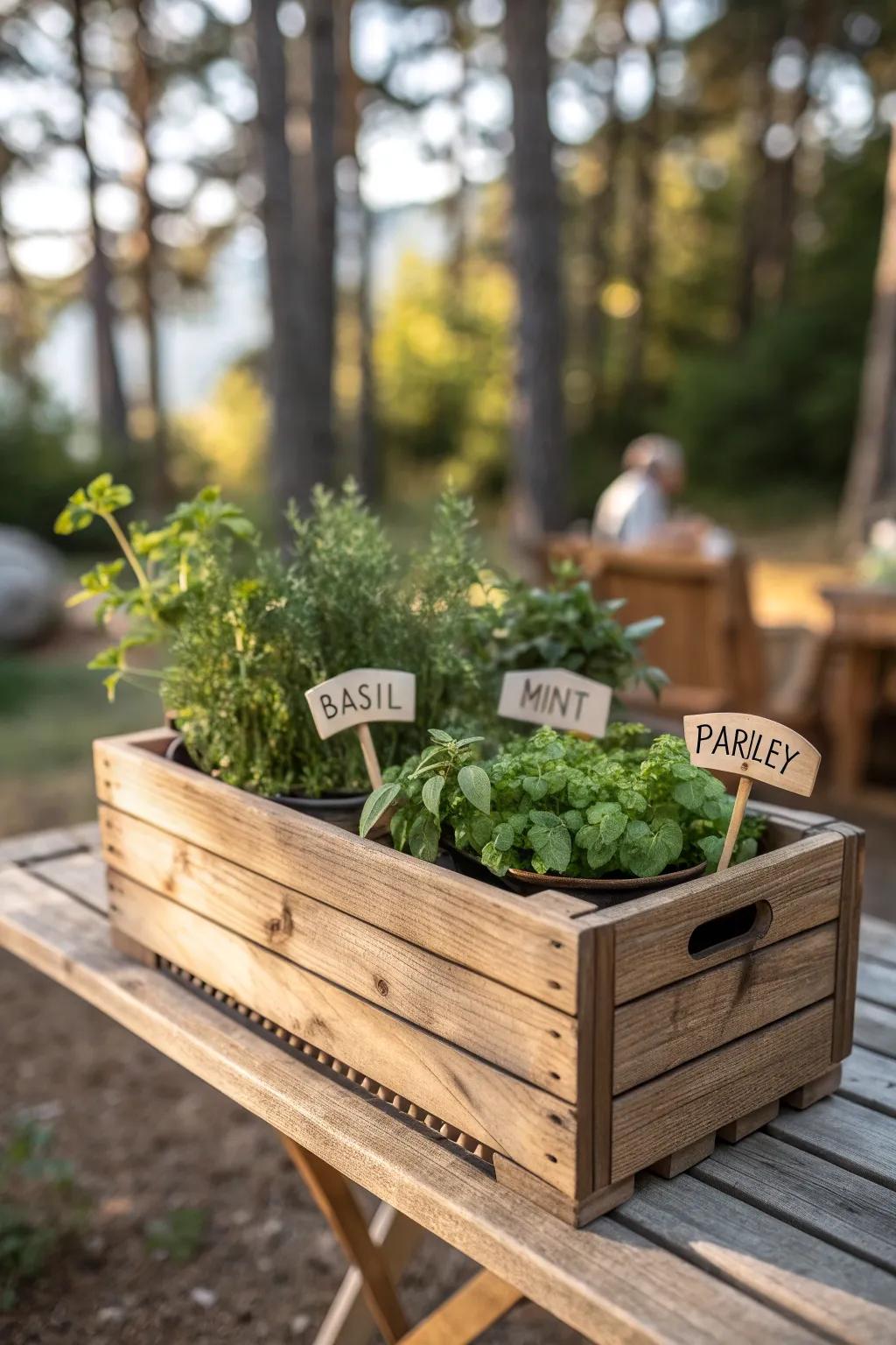 Bring fresh flavors to your camp kitchen with a DIY mini herb garden, blending simplicity and nature effortlessly.