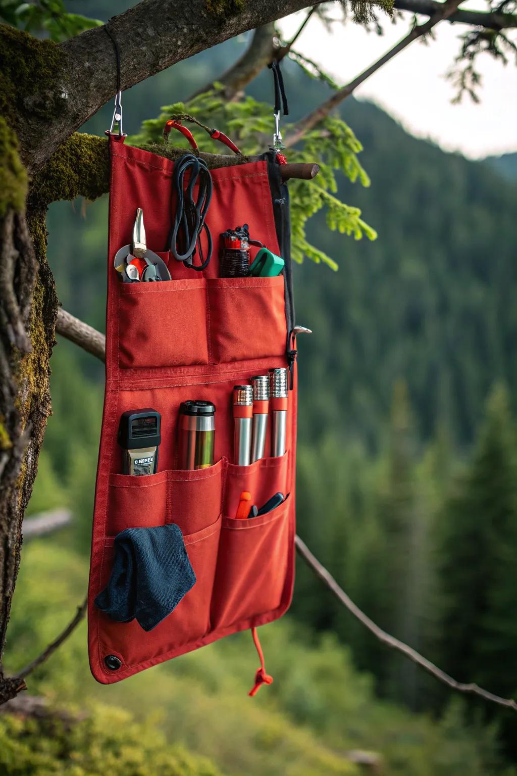 Transform your camping setup with this crafty gear organizer hack.