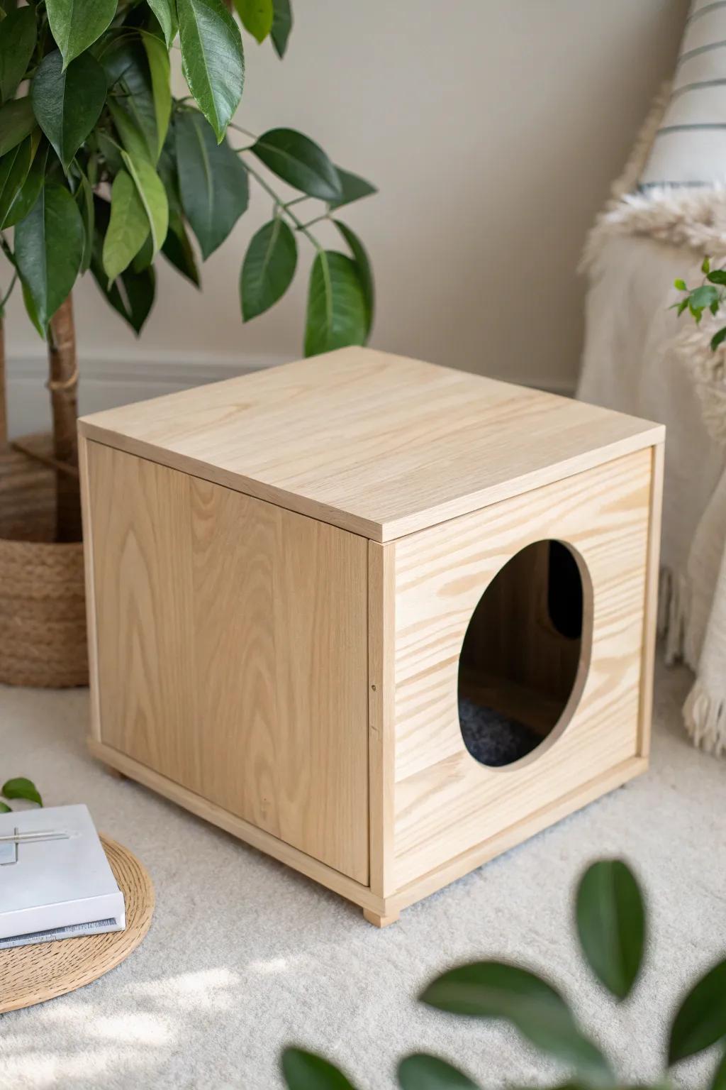 Sleek Simplicity: A Modern Minimalist Cat House for Design Lovers