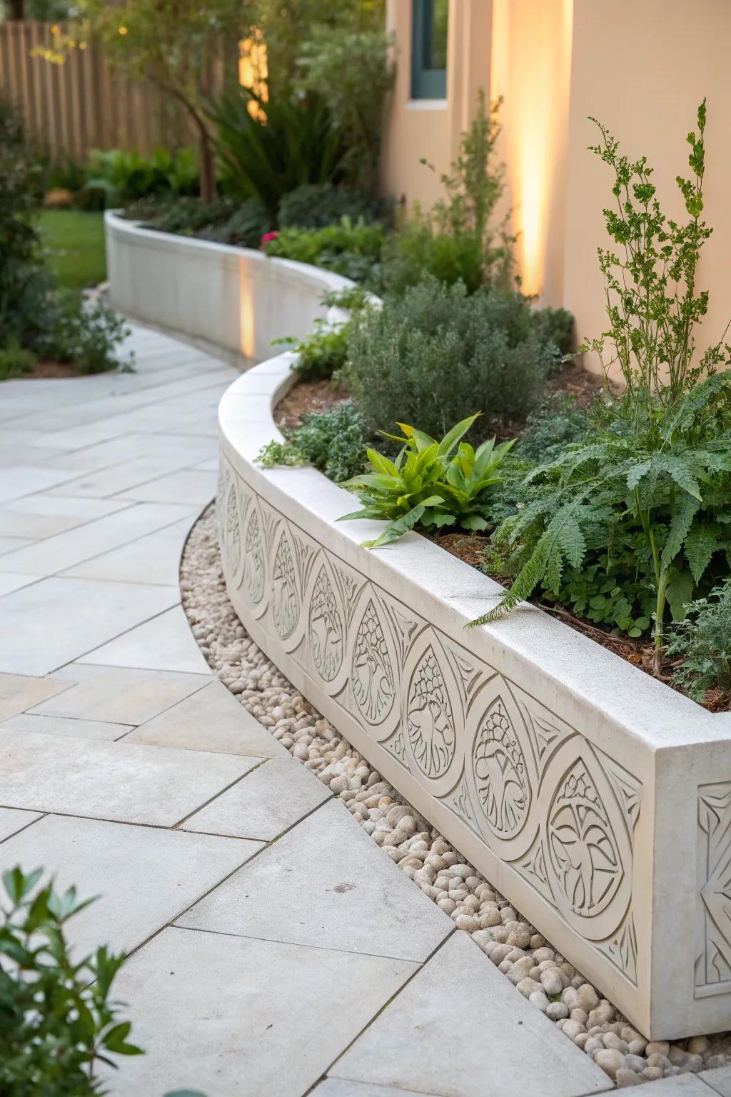 Craft your garden's edge with Scandinavian elegance and boho charm.