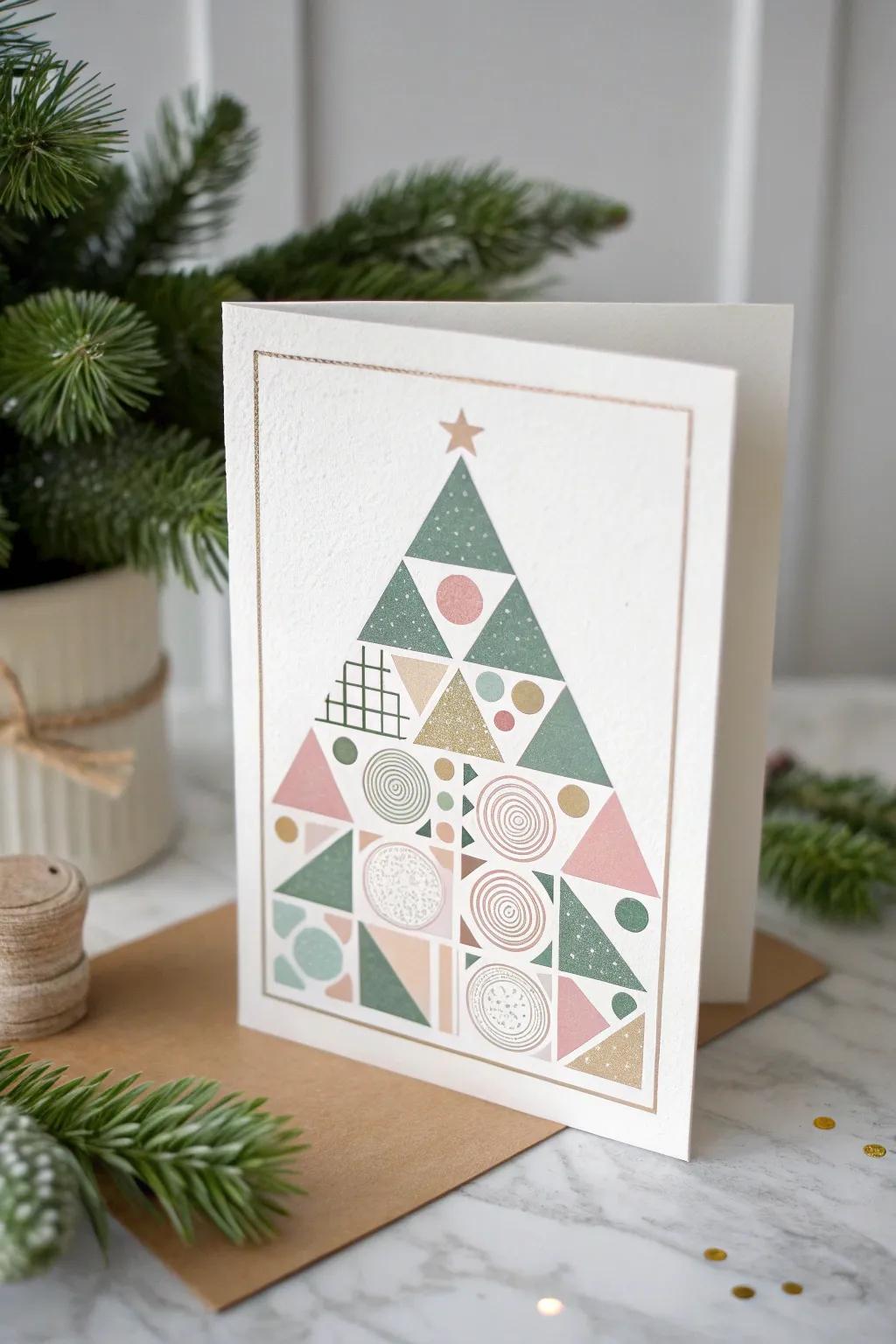 Embrace a modern holiday spirit with geometric charm. 🎄✨ #MinimalistChristmas #ScandiBoho