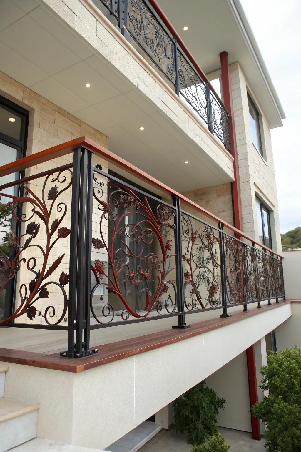 Elegance in Craftsmanship: Transform your space with striking CNC plasma-crafted railings.