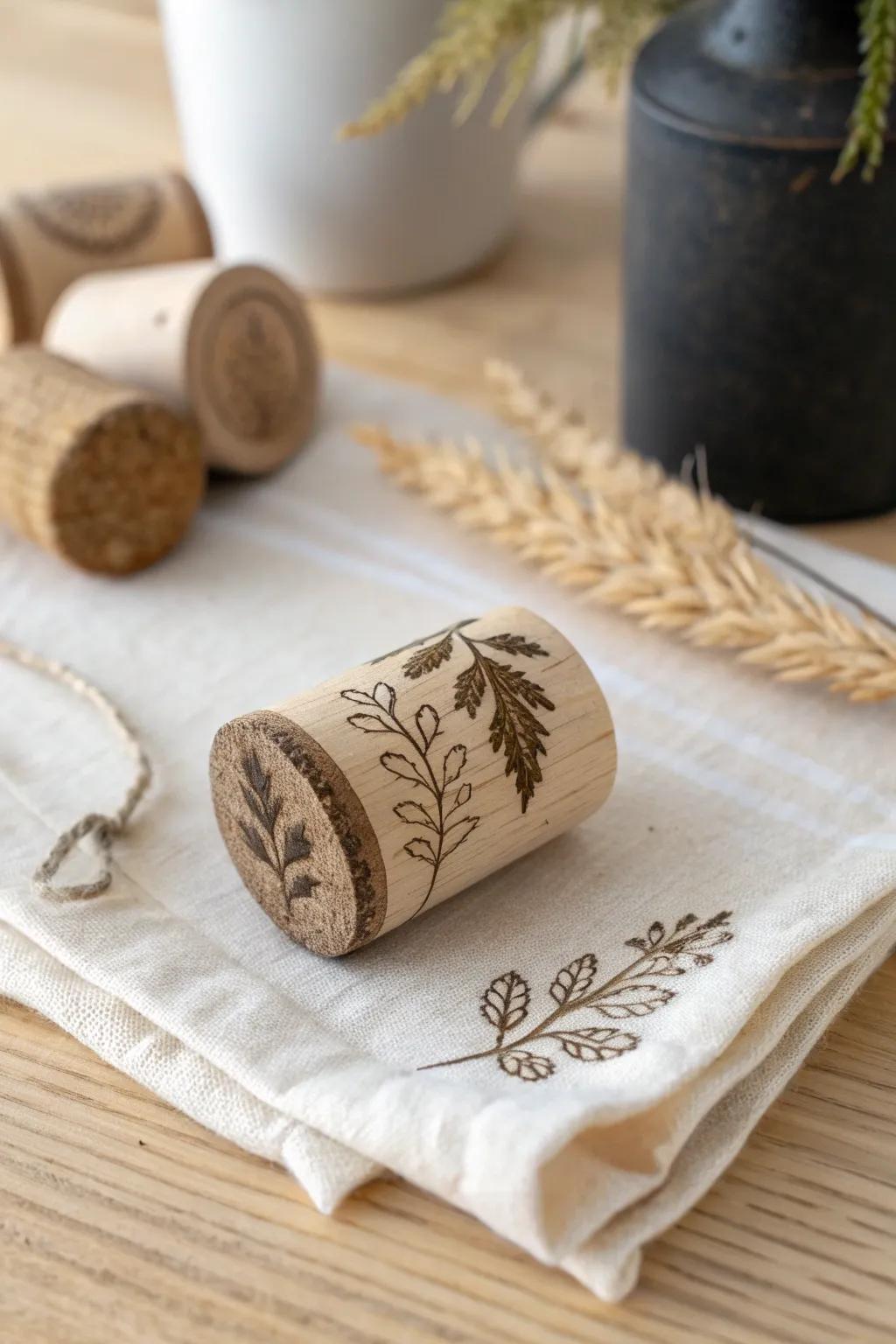 Transform wine corks into unique stamps for a personal touch on your projects!