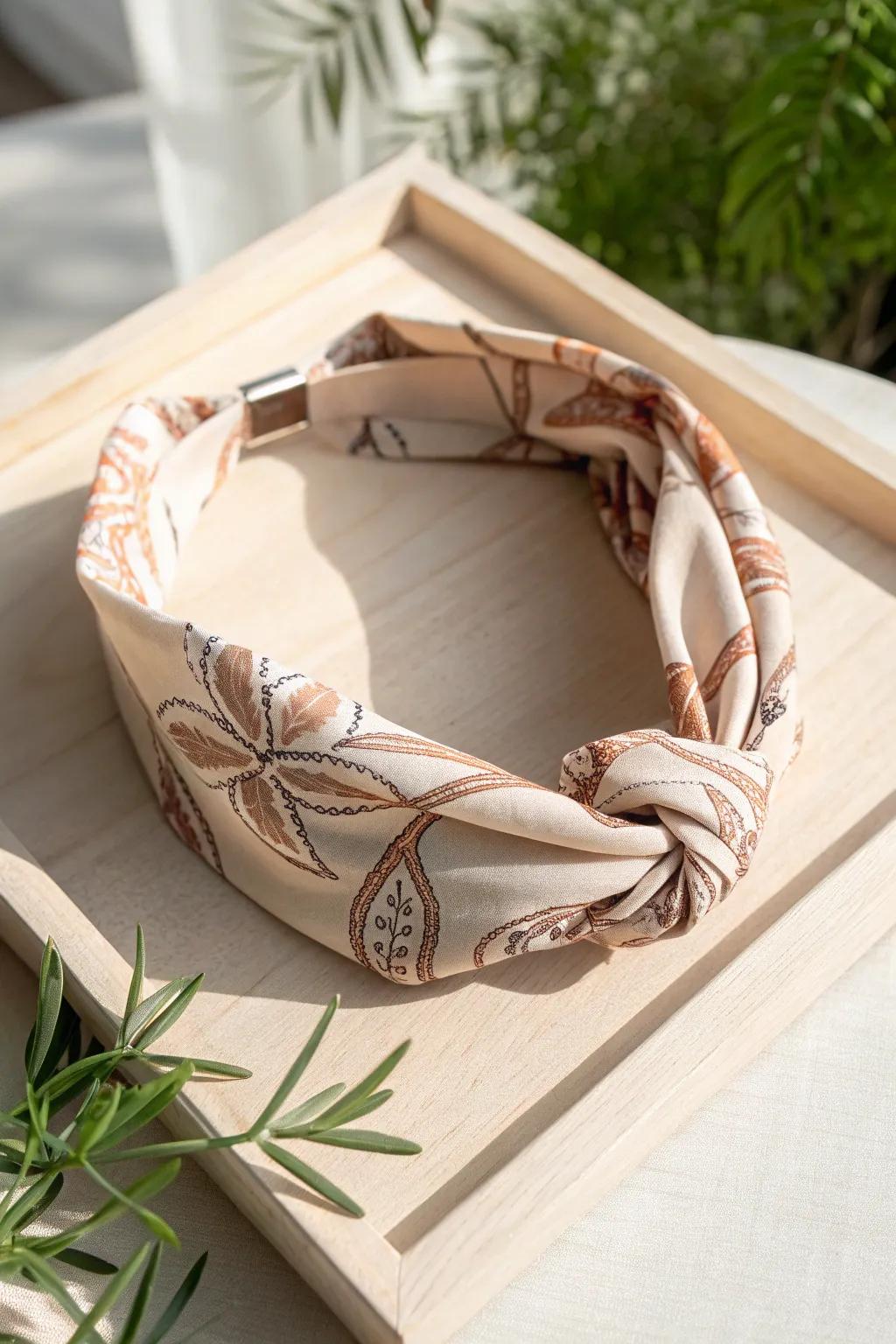 Elevate your style with a touch of boho elegance — discover the simplicity of handcrafted fabric headbands.