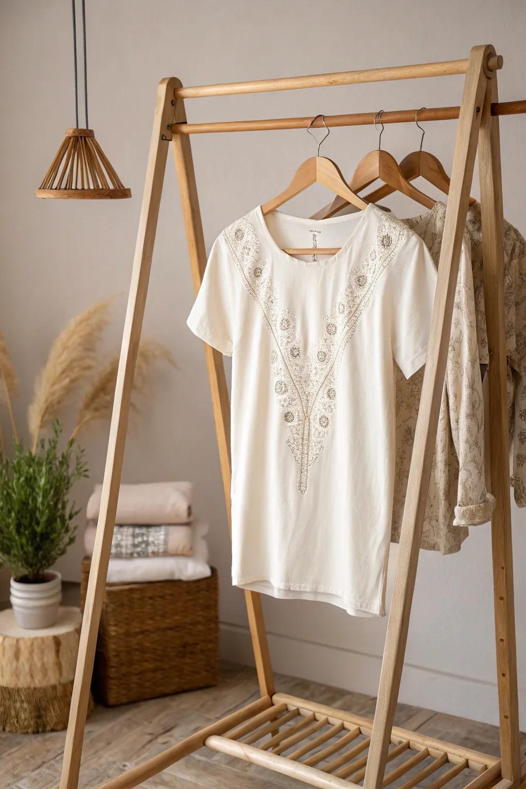 Discover exclusivity and elegance with our limited-edition tees showcased in a minimalist pop-up display.