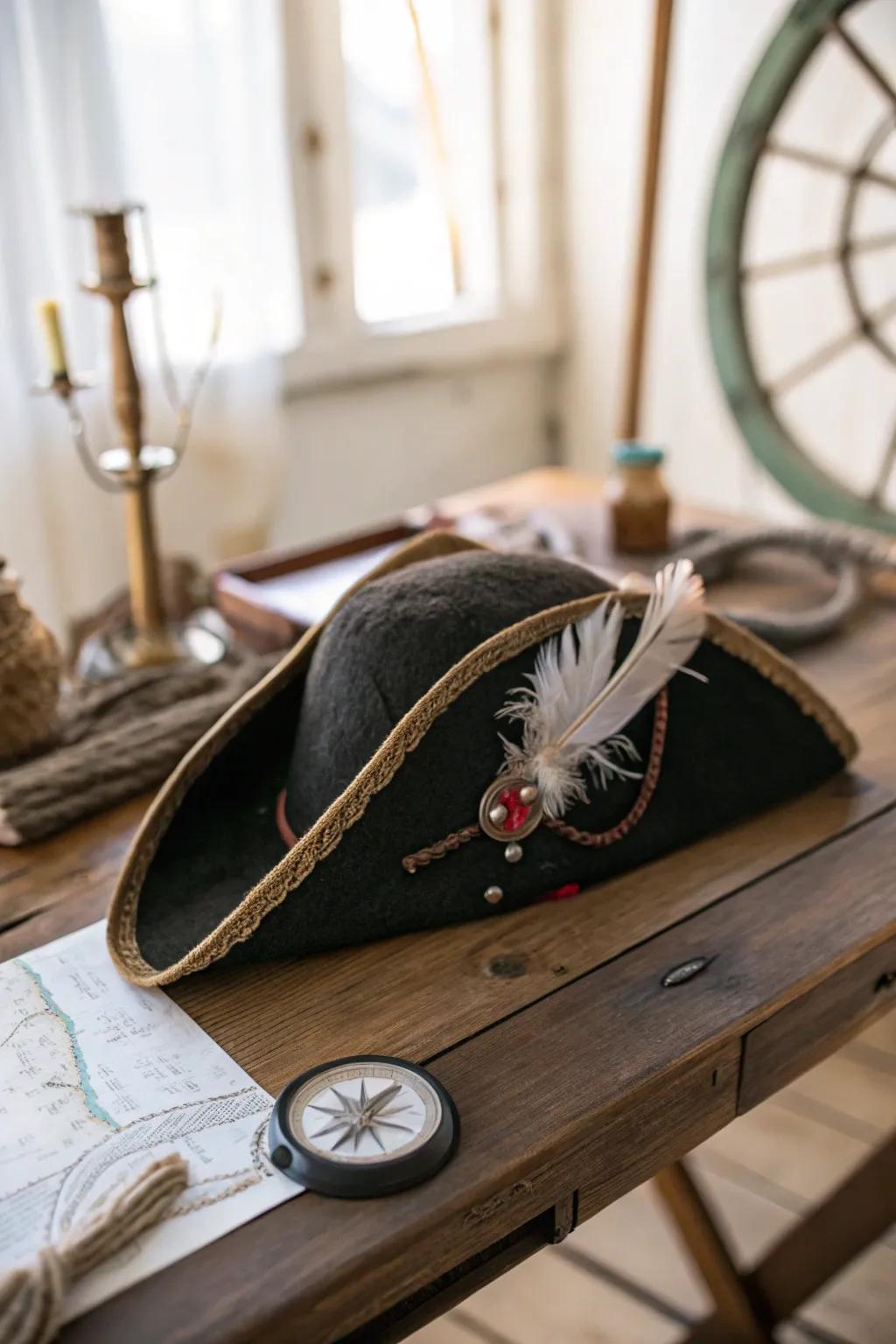 Crafting memories: A simple yet stunning DIY pirate hat perfect for your next family adventure!
