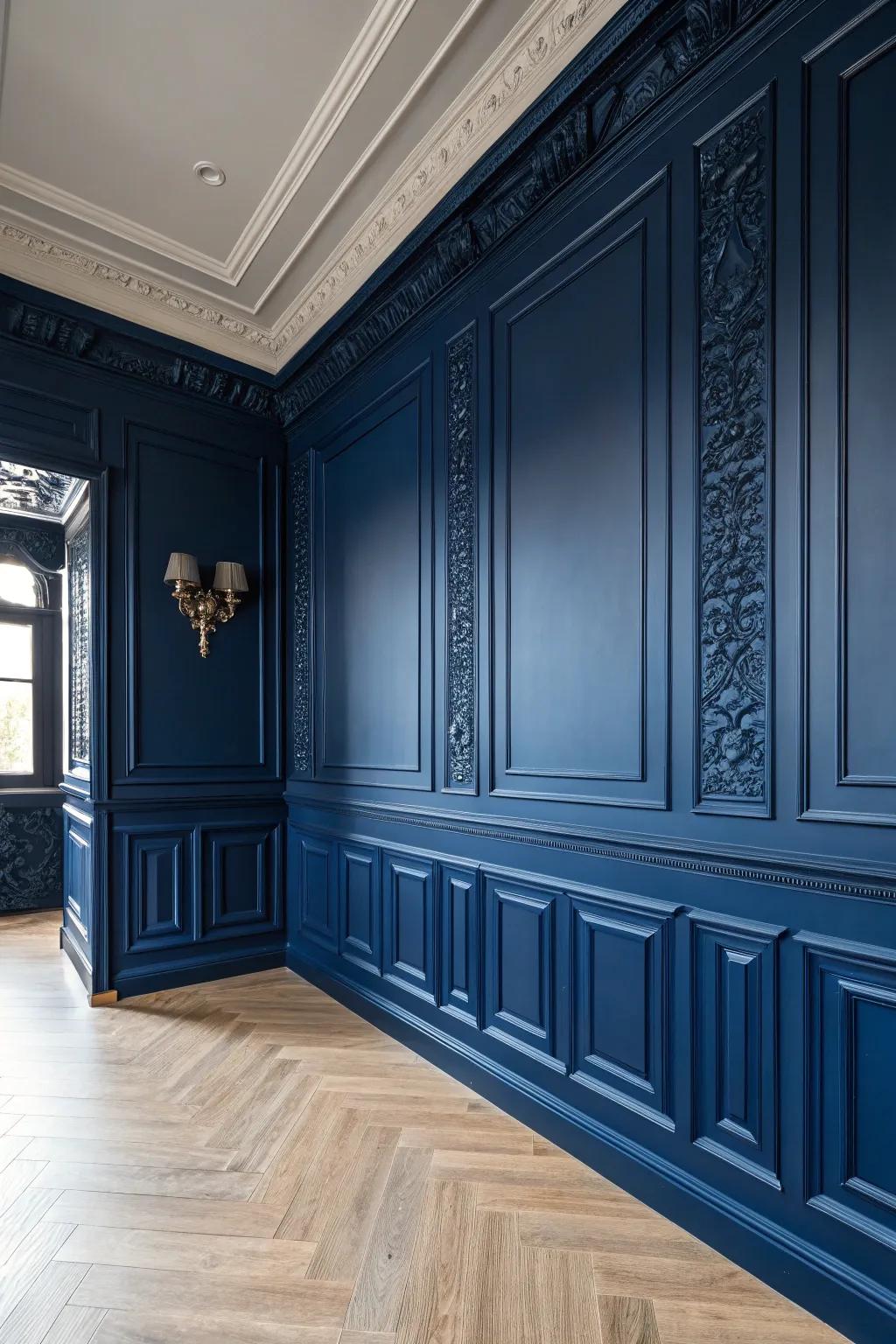 Transform your space with bold color drenching—where craftsmanship meets striking style.